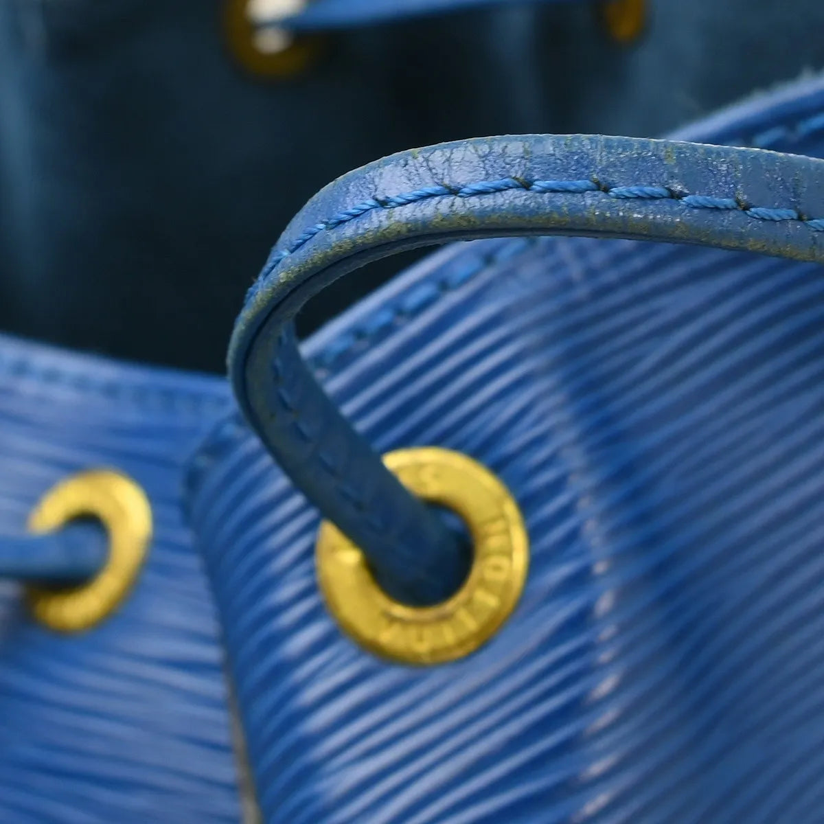 Louis Vuitton Noe Epi Leather, Blue, Leather, Shoulder Bag