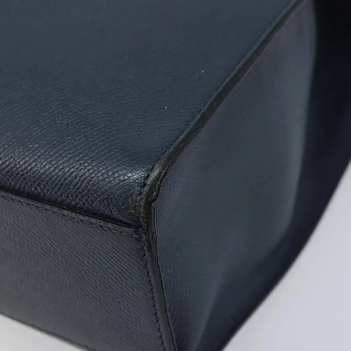 Celine Vintage Leather, Navy, Leather, Shoulder Bag