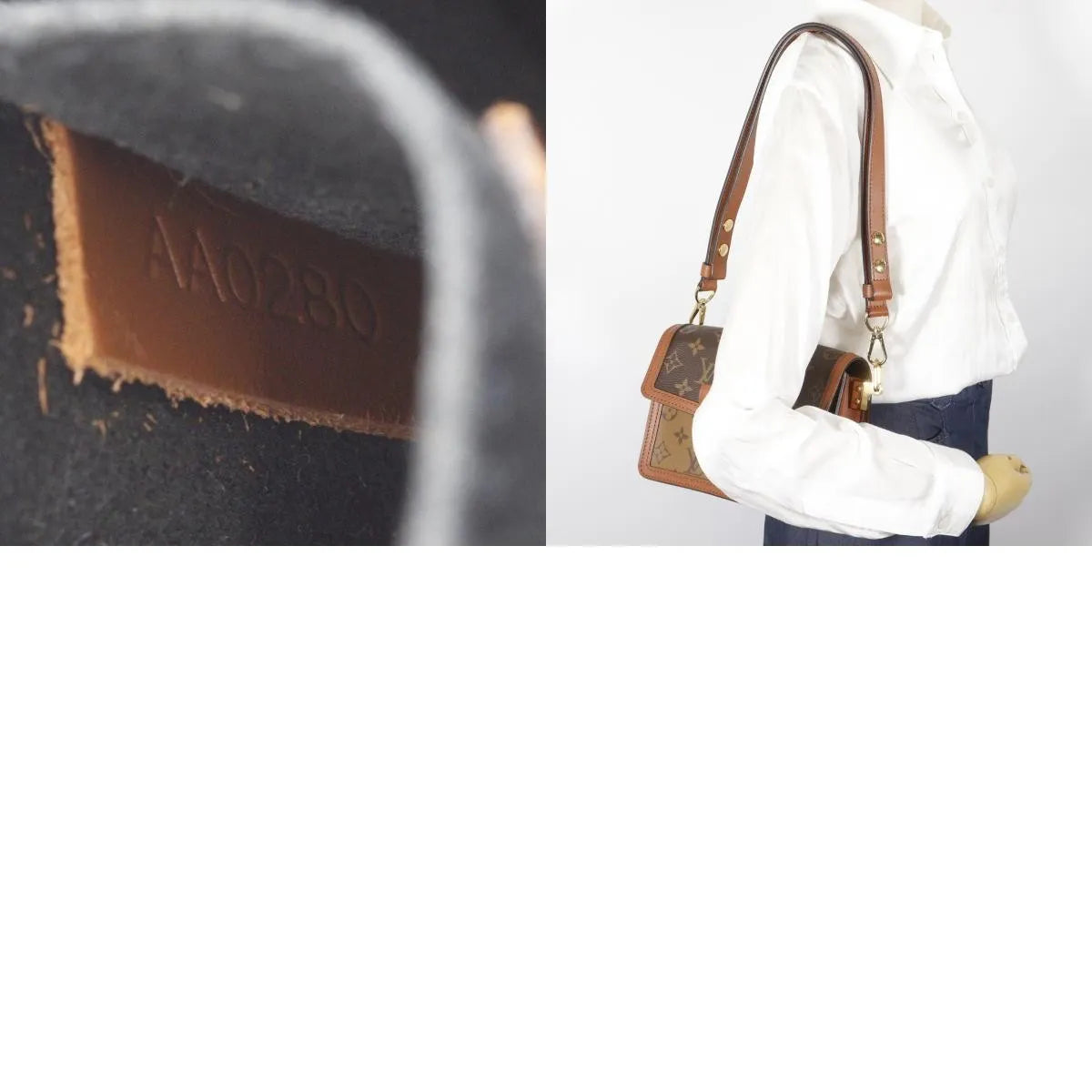 Louis Vuitton Dauphine Reverse Monogram Canvas, Brown, Canvas, Shoulder Bag