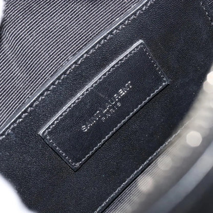 Saint Laurent Classic Baby Duffle Printed Leather, Black, Leather, Handbag