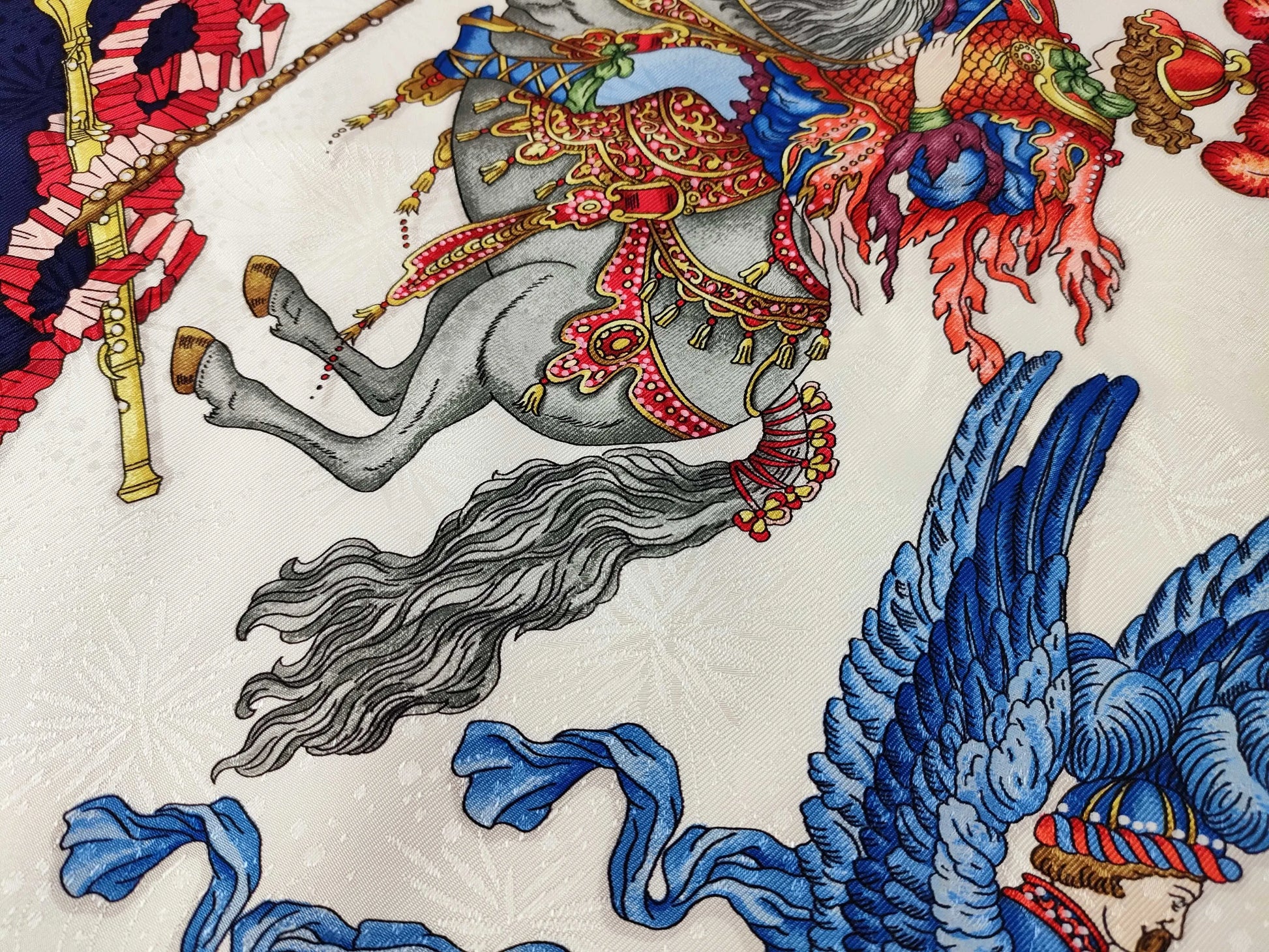 Hermes Carré 90 Silk multicolor, Multicolour, Silk, Scarf