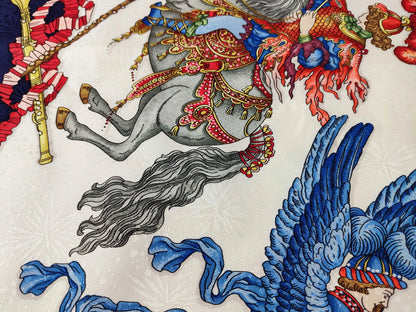Hermes Carré 90 Silk multicolor, Multicolour, Silk, Scarf