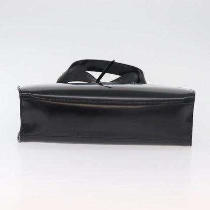 Salvatore Ferragamo Gancini Tote Patent leather, Black, Patent Leather, Tote Bag