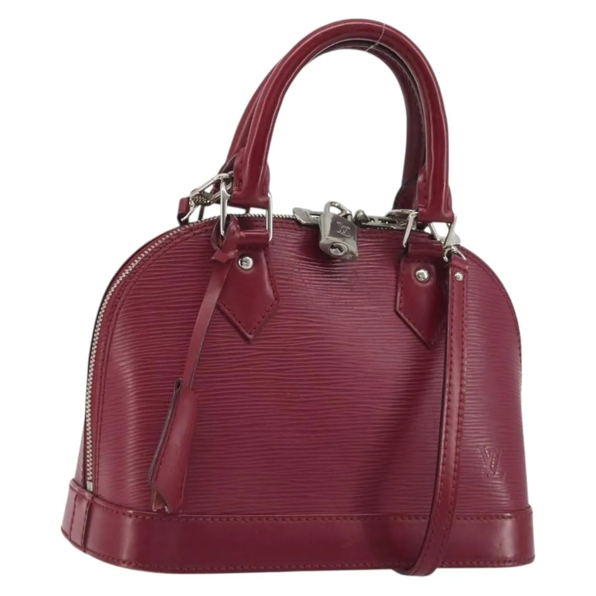 Louis Vuitton Alma Epi, Pink, Leather, Handbag