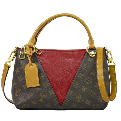 Louis Vuitton V Tote Monogram Canvas and Leather, Brown, Canvas, Handbag