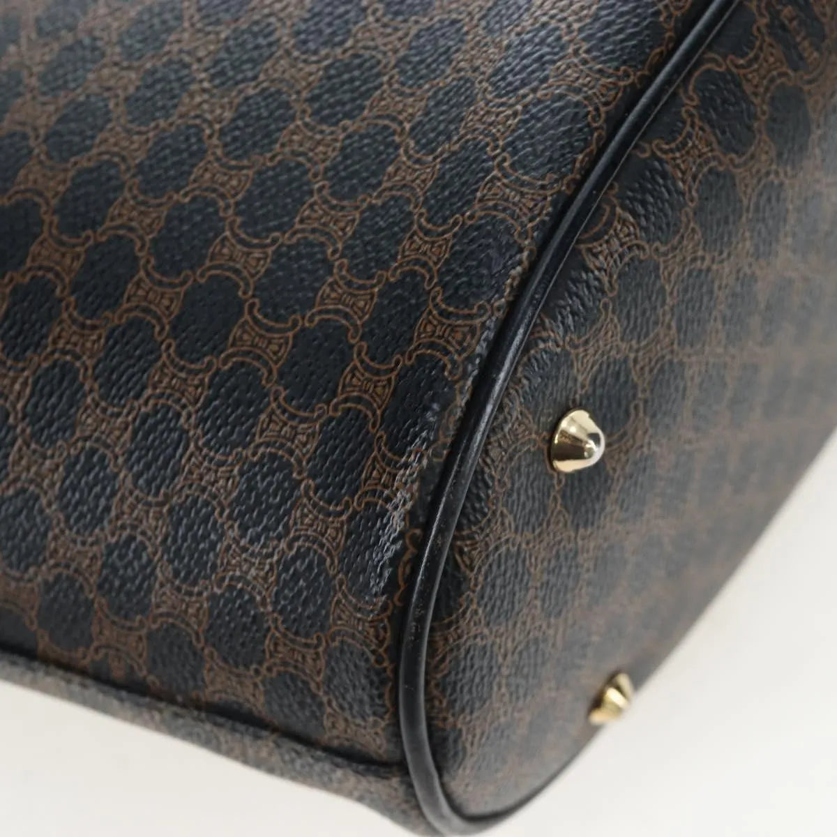 Celine C Macadam Tote PVC leather/ Macadam canvas, Black, PVC, Shoulder Bag
