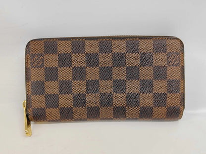 Louis Vuitton Zippy Organizer Damier Ebene, Brown, Canvas, Wallet