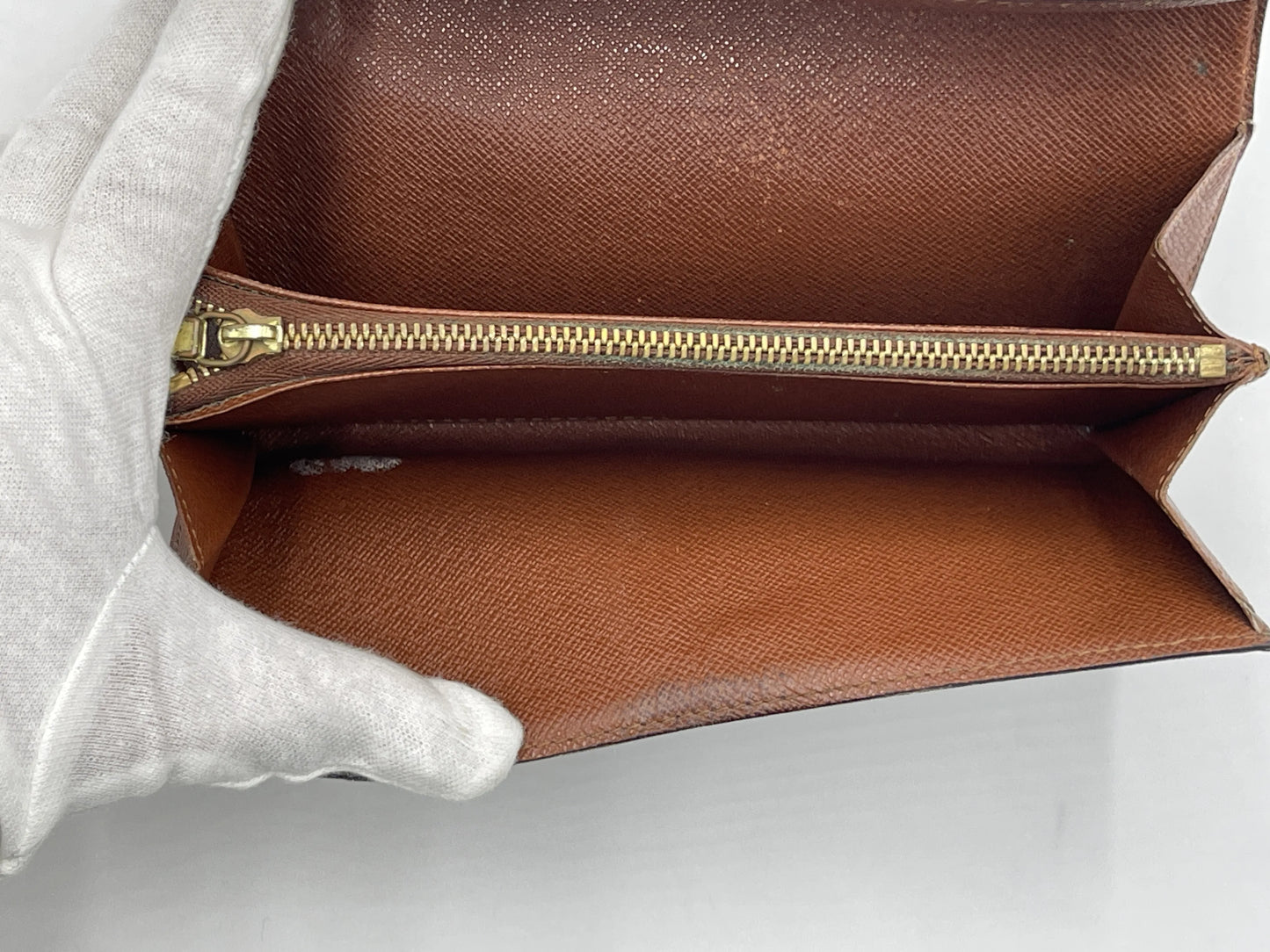 Louis Vuitton Emilie Monogram Canvas, Brown, Canvas, Wallet
