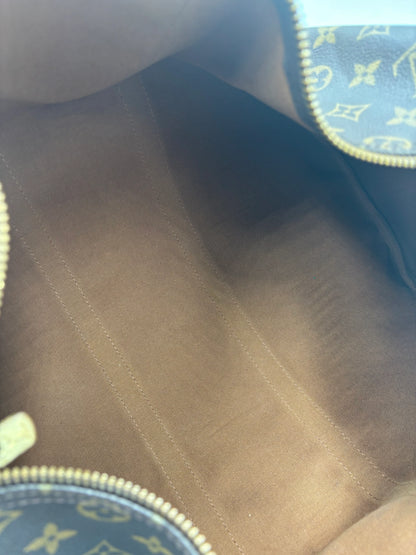 Louis Vuitton Keepall Monogram Canvas, Brown, Canvas, Handbag