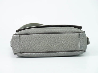 Louis Vuitton Roman Taiga Leather, Gray, Leather, Shoulder Bag