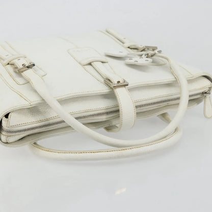 Loewe Senda Leather, White, Leather, Handbag