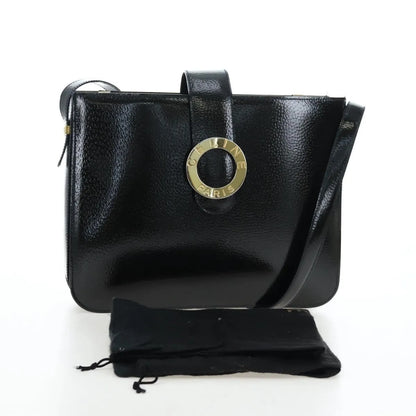 Celine Vintage logo ring shoulder bag Patent Leather, Green, Patent Leather, Shoulder Bag