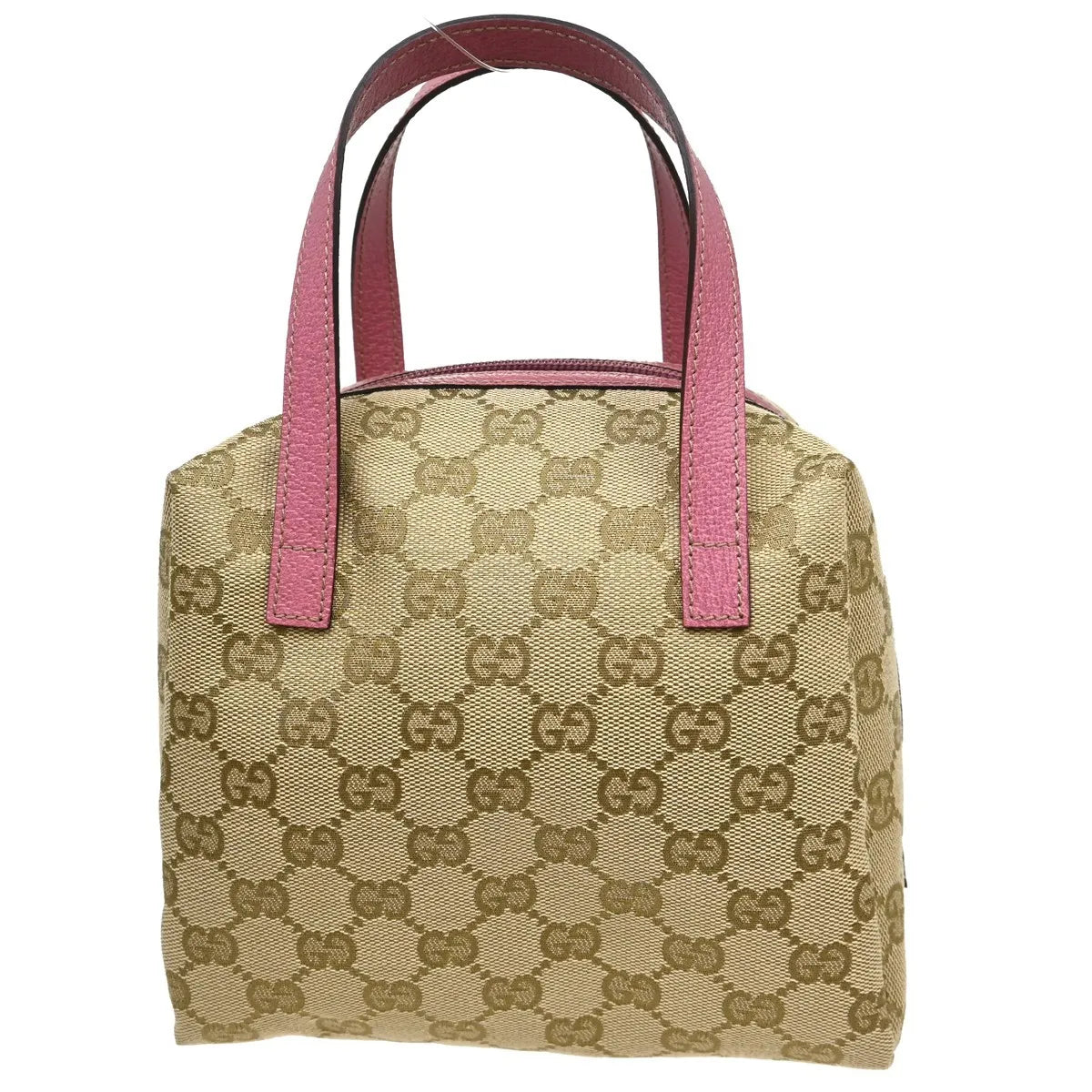 Gucci Zip Around Bowling GG Canvas, Beige, Canvas, Handbag