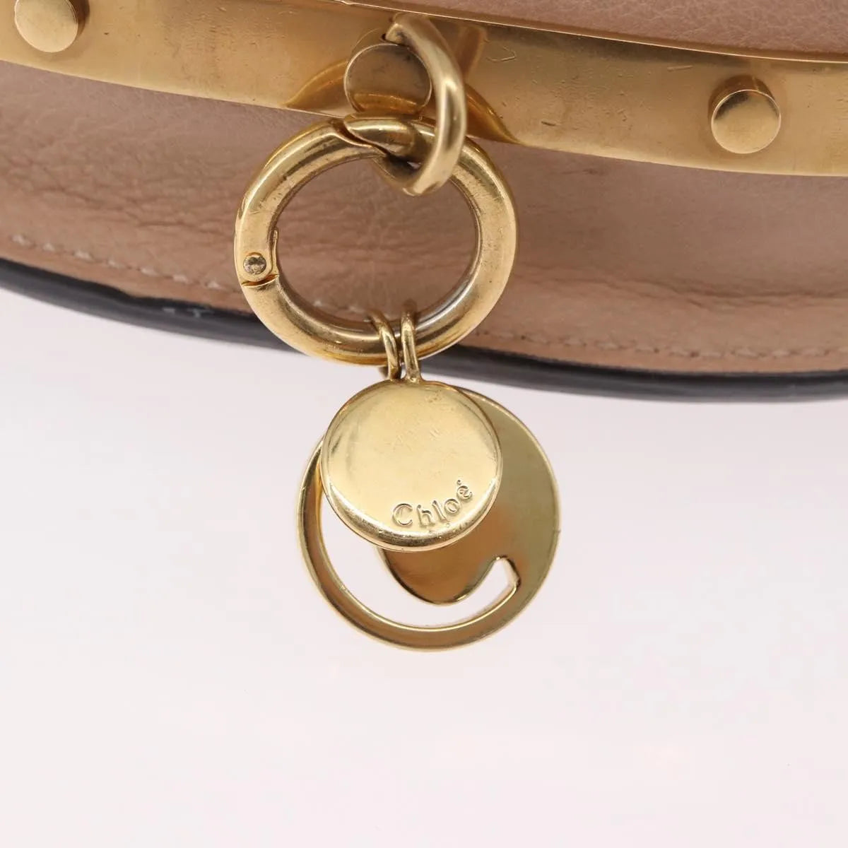 Chloe Nile Minaudière Leather, Pink, Leather, Handbag