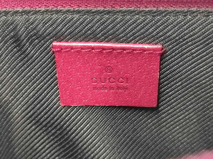 Gucci D-Ring Shoulder Bag (Outlet) GG Canvas, Pink, Canvas, Shoulder Bag