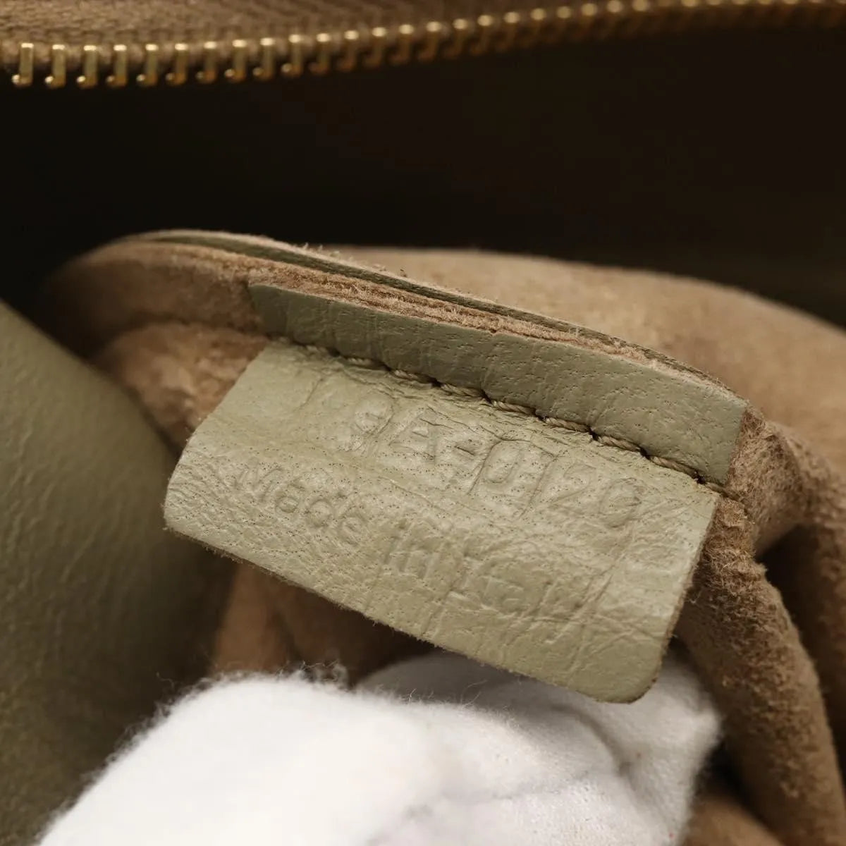 Celine Vertical Bi-Cabas Tote Leather, Beige, Leather, Tote Bag