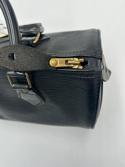 Louis Vuitton Speedy Epi Leather, Black, Leather, Handbag