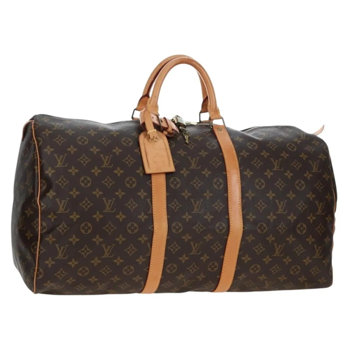 Louis Vuitton Keepall Monogram Canvas, Brown, Canvas, Travel Bag