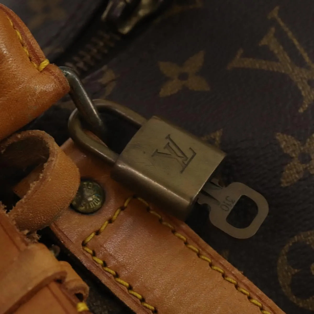 Louis Vuitton Keepall Canvas, Brown, Canvas, Travel Bag