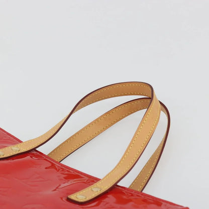 Louis Vuitton Reade Monogram Vernis, Red, Patent Leather, Handbag