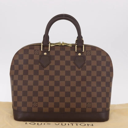 Louis Vuitton Alma Damier, Brown, Canvas, Handbag