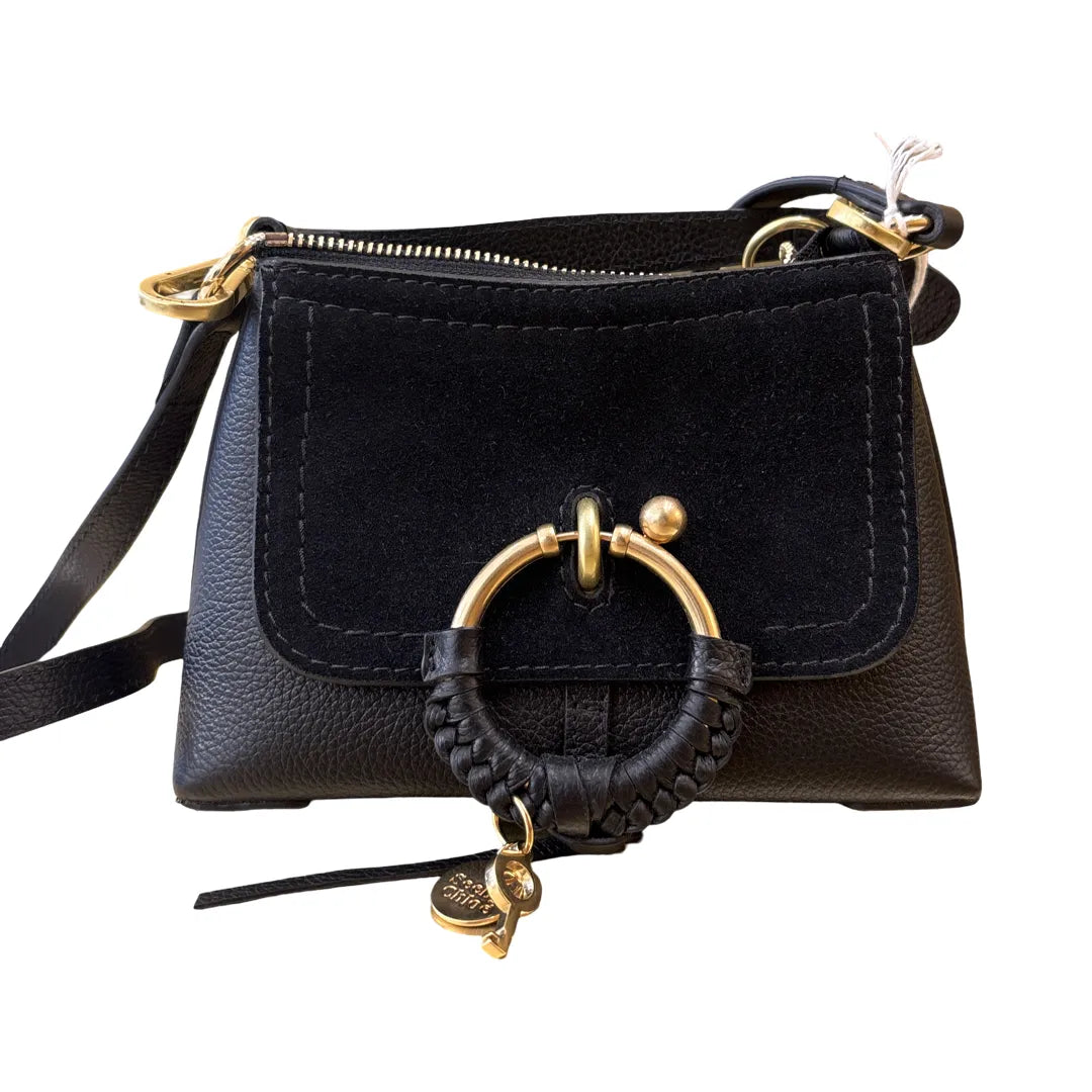 Chloe Faye Day Leather, Black, Leather, Handbag