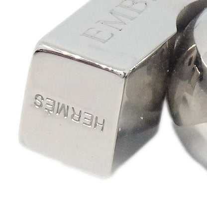 Hermes LHomme Peut Embellir La Terre Cadena Lock Charm Metal, Silver, Silver Plated, Charm