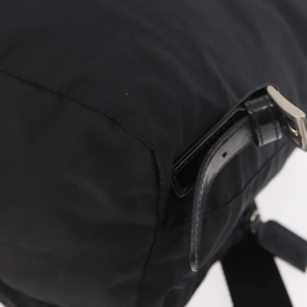 Prada Double Front Pocket Tessuto, Black, Nylon, Backpack