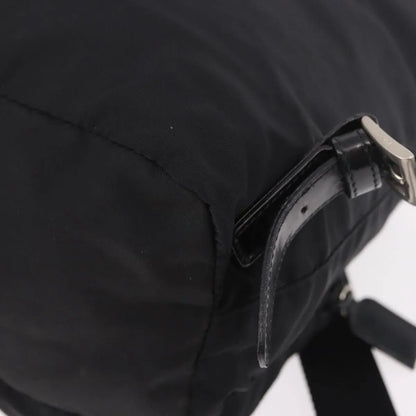 Prada Double Front Pocket Tessuto, Black, Nylon, Backpack