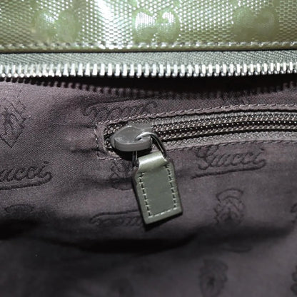 Gucci Zip Top Messenger GG Imprime, Khaki, Canvas, Shoulder Bag