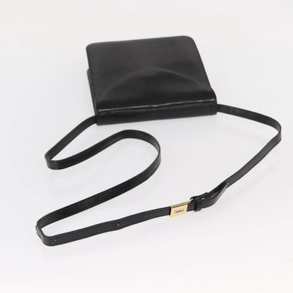 Saint Laurent Vintage Leather, Black, Leather, Shoulder Bag