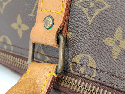 Louis Vuitton Keepall Monogram Canvas, Brown, Canvas, Travel Bag