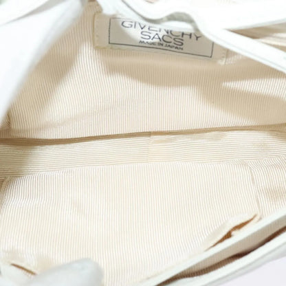 Givenchy Vintage 4G Leather, White, Leather, Shoulder Bag