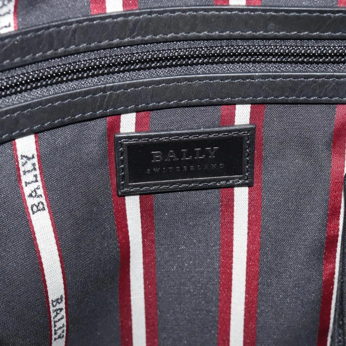 Bally Vintage Leather, Black, Leather, Shoulder Bag