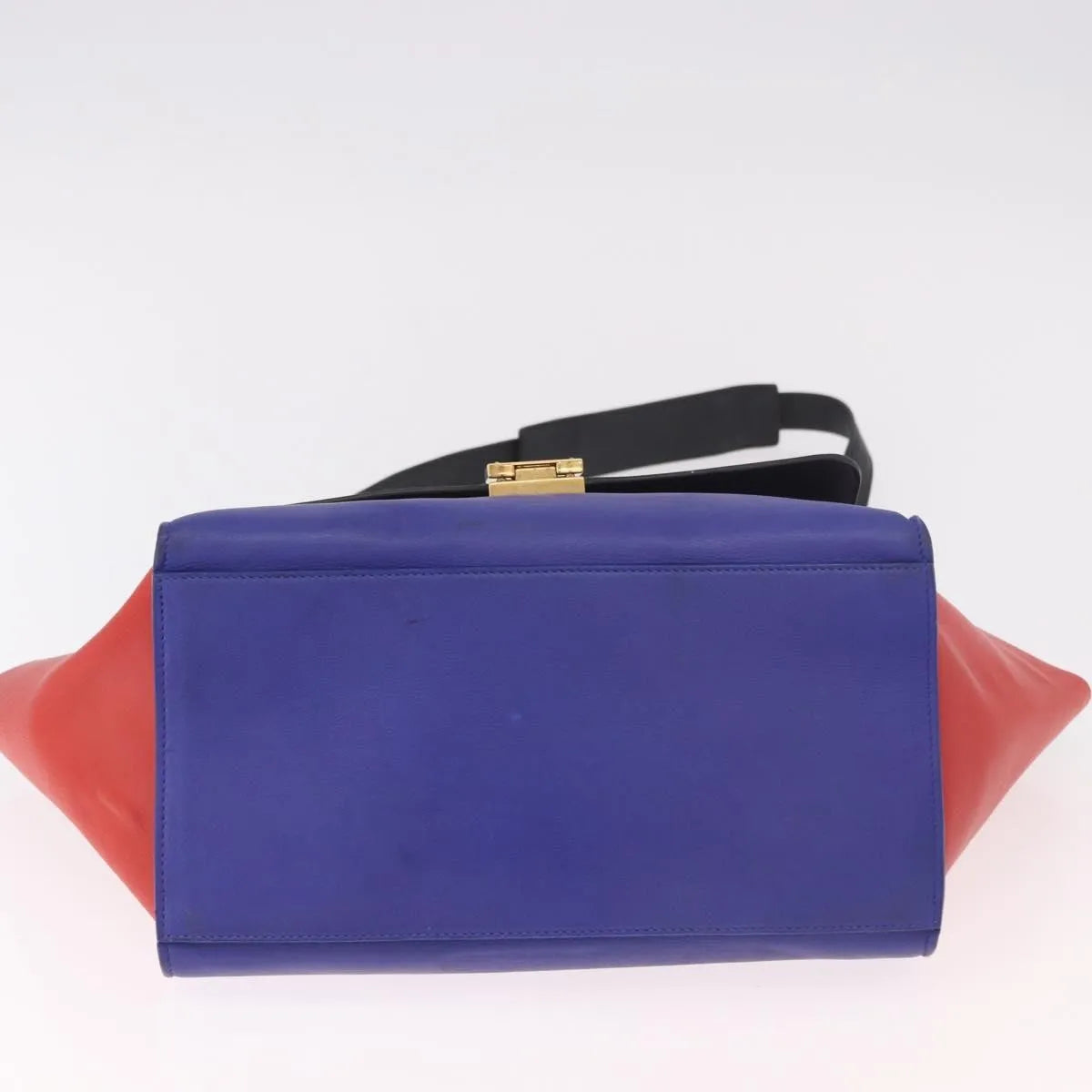 Celine Trapeze Leather with Suede, Multicolour, Leather, Handbag