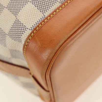 Louis Vuitton Noe Damier, White, Canvas, Shoulder Bag