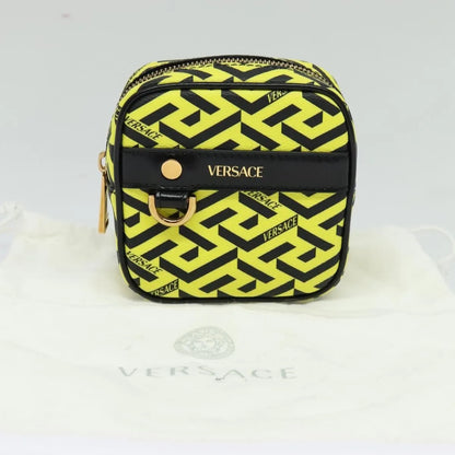 Versace Vintage Clutch Leather, Yellow, PVC, Clutch