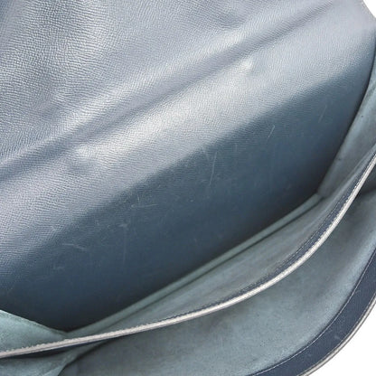 Hermes Sac a Depeches Courchevel, Navy, Leather, Handbag