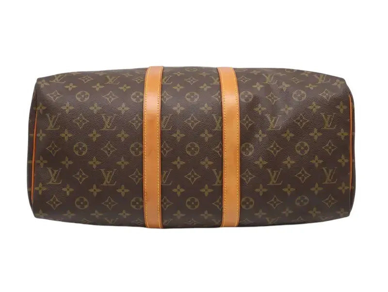 Louis Vuitton Keepall Monogram, Brown, Canvas, Travel Bag