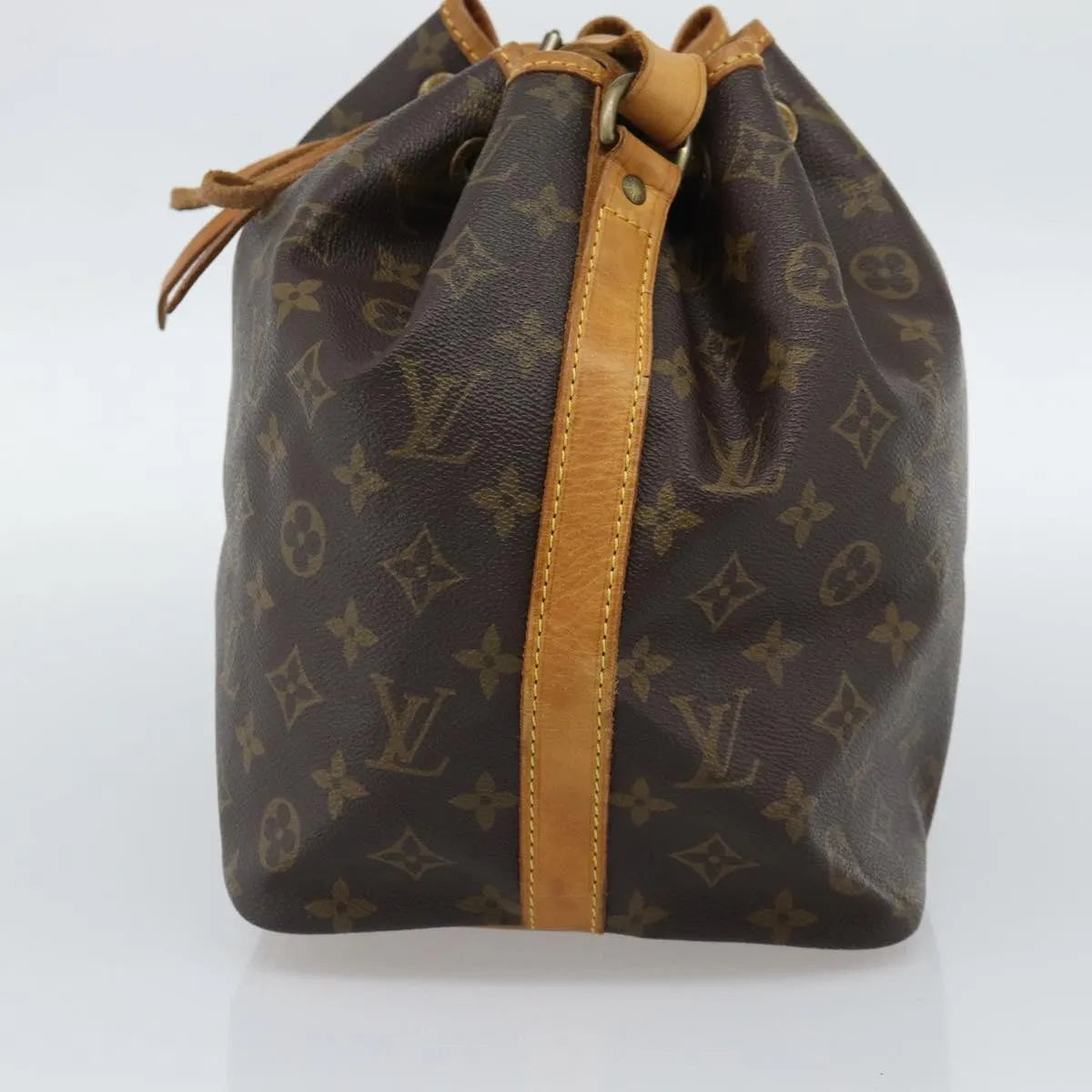 Louis Vuitton Petit Noe Monogram Canvas, Brown, Canvas, Shoulder Bag