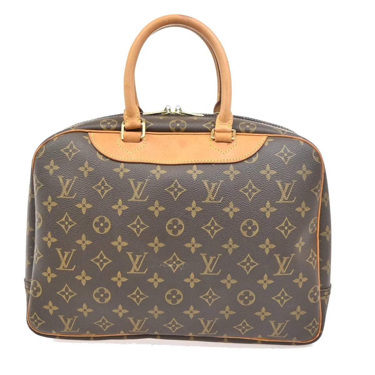 Louis Vuitton Deauville Monogram, Brown, Canvas, Handbag