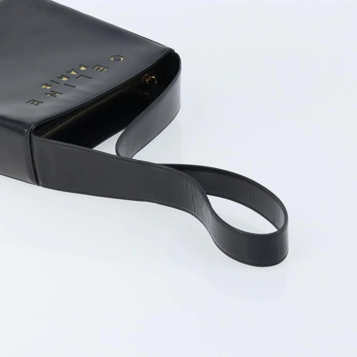 Celine Vintage Leather, Black, Leather, Shoulder Bag