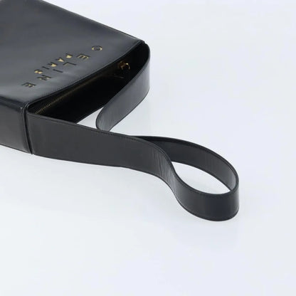 Celine Vintage Leather, Black, Leather, Shoulder Bag