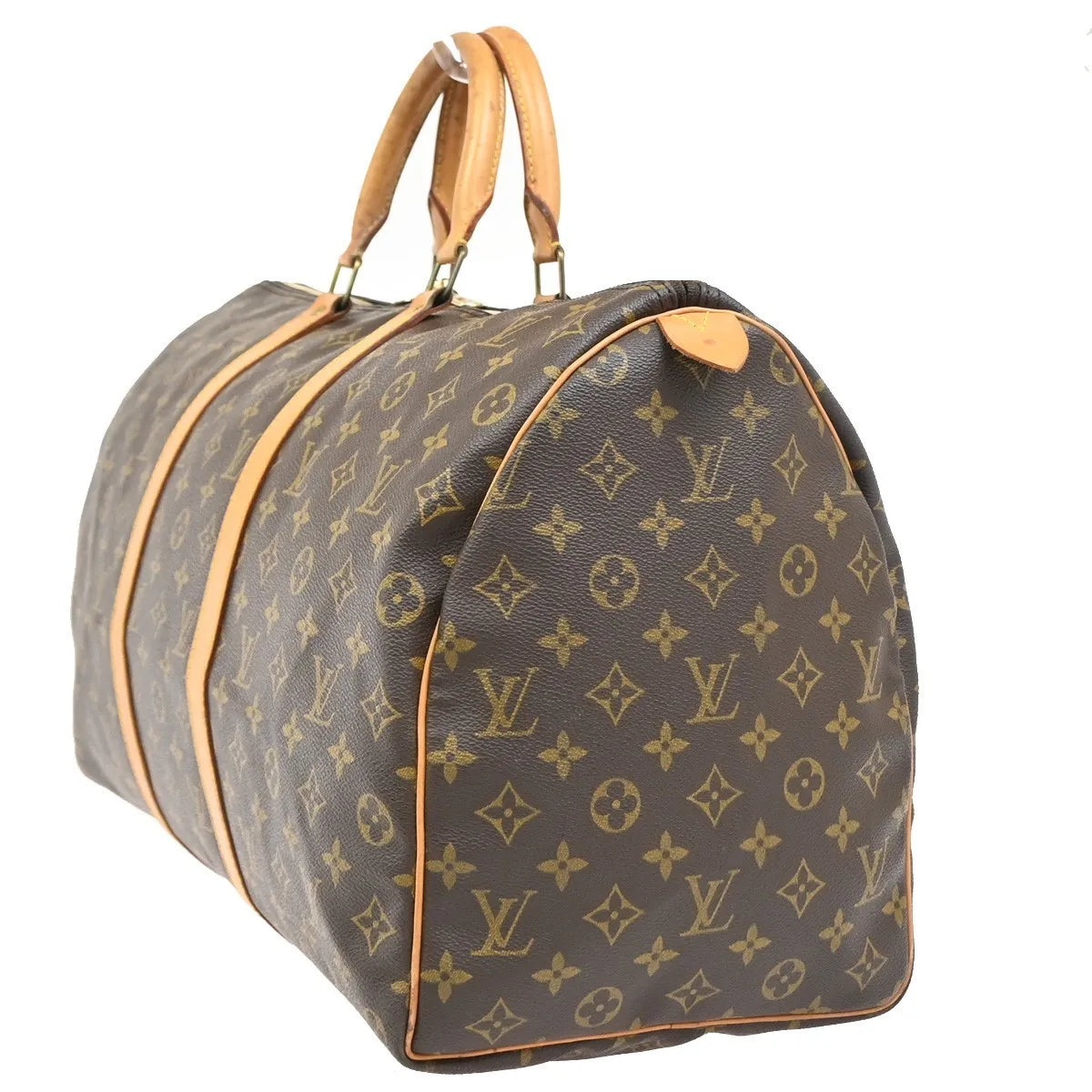 Louis Vuitton Keepall Monogram, Brown, Canvas, Travel Bag