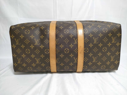 Louis Vuitton Keepall Monogram Canvas, Brown, Canvas, Travel Bag