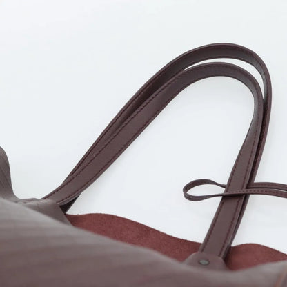 Bottega Veneta Intrecciomirage Tote Leather, Brown, Leather, Tote Bag