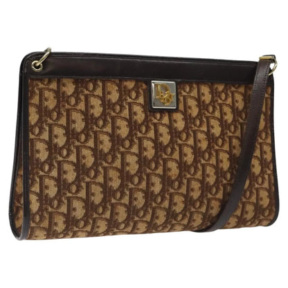 Christian Dior Vintage Trotter Canvas, Brown, Canvas, Shoulder Bag