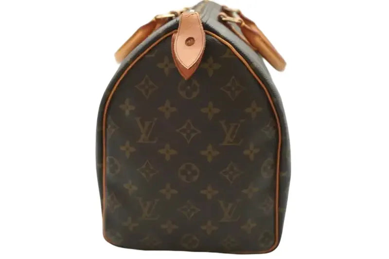 Louis Vuitton Speedy Monogram Canvas, Brown, Canvas, Handbag
