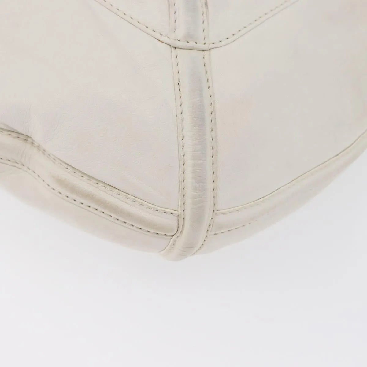 Loewe Anagram Leather, White, Leather, Shoulder Bag