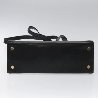 Salvatore Ferragamo Vala Leather, Black, Leather, Shoulder Bag